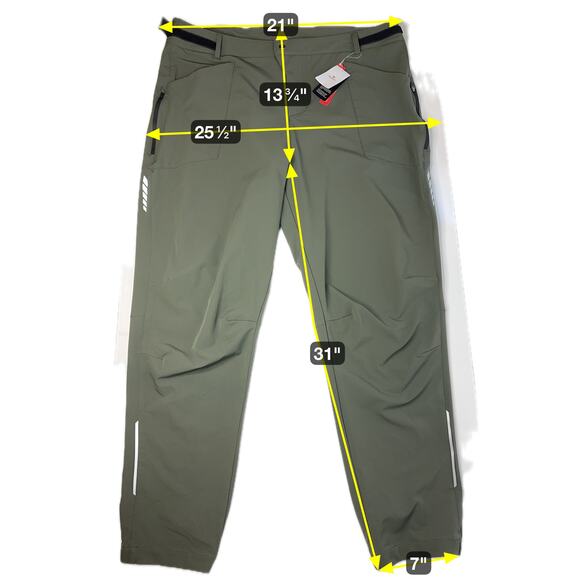 NWT Baleaf Womens Green Water Resistant Hiking Cargo Joggers UPF 50 Plus Sz 3XL - Picture 12 of 12